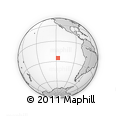 Outline Map of the Area around 25° 2' 21" S, 117° 13' 29" W, rectangular outline