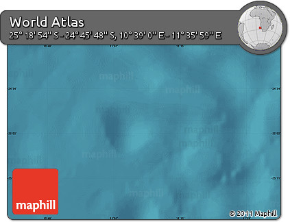 Satellite Map of the Area around 25° 2' 21" S, 11° 7' 30" E