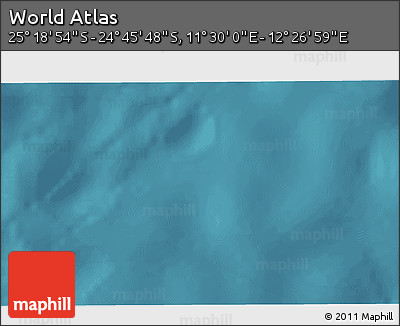 Satellite 3D Map of the Area around 25° 2' 21" S, 11° 58' 29" E