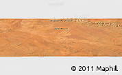 Satellite Panoramic Map of the area around 25° 2' 21" S, 127° 34' 30" E