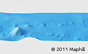 Shaded Relief Panoramic Map of the area around 25° 2' 21" S, 129° 7' 30" W