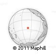 Outline Map of the Area around 25° 2' 21" S, 130° 49' 29" W, rectangular outline