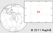 Blank Location Map of the area around 25° 2' 21" S, 132° 40' 30" E