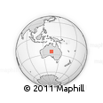 Outline Map of the Area around 25° 2' 21" S, 134° 22' 30" E, rectangular outline