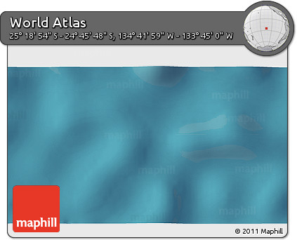 Satellite 3D Map of the Area around 25° 2' 21" S, 134° 13' 29" W