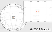 Blank Location Map of the area around 25° 2' 21" S, 134° 13' 29" W