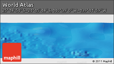 Political Panoramic Map of the Area around 25° 2' 21" S, 140° 10' 30" W