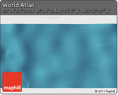 Satellite 3D Map of the Area around 25° 2' 21" S, 144° 25' 30" W