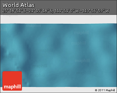 Satellite 3D Map of the Area around 25° 2' 21" S, 144° 25' 30" W