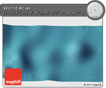 Satellite 3D Map of the Area around 25° 2' 21" S, 145° 16' 30" W