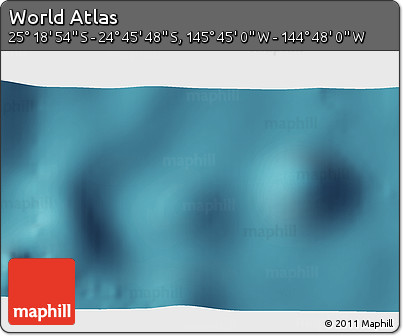 Satellite 3D Map of the Area around 25° 2' 21" S, 145° 16' 30" W