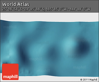 Satellite 3D Map of the Area around 25° 2' 21" S, 145° 16' 30" W