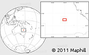 Blank Location Map of the area around 25° 2' 21" S, 146° 16' 30" E