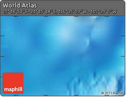 Physical Map of the Area around 25° 2' 21" S, 146° 7' 30" W