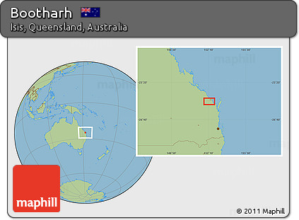 Savanna Style Location Map of Bootharh