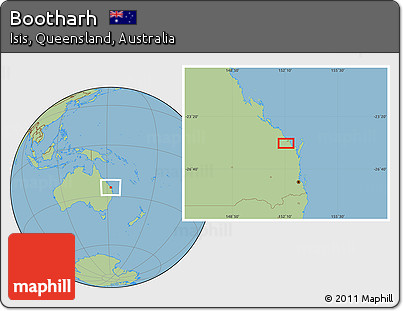 Savanna Style Location Map of Bootharh