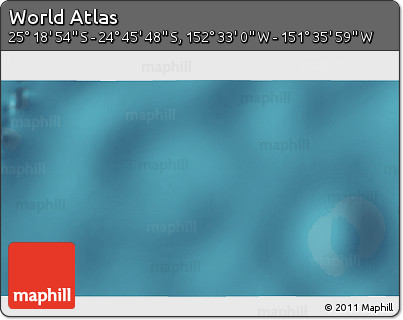 Satellite 3D Map of the Area around 25° 2' 21" S, 152° 4' 29" W
