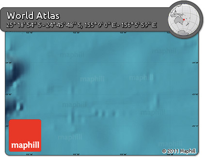 Satellite Map of the Area around 25° 2' 21" S, 155° 37' 30" E