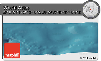 Satellite Panoramic Map of the Area around 25° 2' 21" S, 157° 19' 29" E