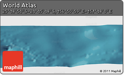 Satellite Panoramic Map of the Area around 25° 2' 21" S, 157° 19' 29" E