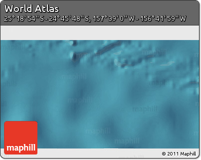 Satellite 3D Map of the Area around 25° 2' 21" S, 157° 10' 30" W