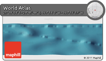 Satellite Panoramic Map of the Area around 25° 2' 21" S, 161° 25' 30" W