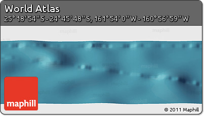 Satellite Panoramic Map of the Area around 25° 2' 21" S, 161° 25' 30" W
