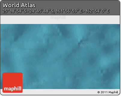 Satellite 3D Map of the Area around 25° 2' 21" S, 162° 25' 30" E