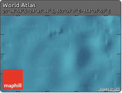 Satellite Map of the Area around 25° 2' 21" S, 164° 7' 30" E