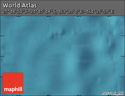 Satellite Map of the Area around 25° 2' 21" S, 164° 7' 30" E