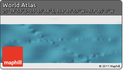 Satellite Panoramic Map of the Area around 25° 2' 21" S, 168° 13' 29" W