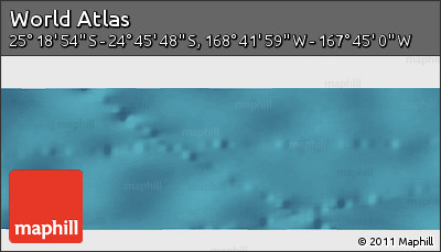 Satellite Panoramic Map of the Area around 25° 2' 21" S, 168° 13' 29" W