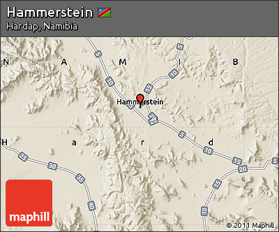 Shaded Relief Map of Hammerstein