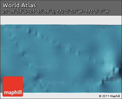 Satellite 3D Map of the Area around 25° 2' 21" S, 171° 37' 30" W