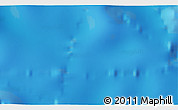 Physical 3D Map of the area around 25° 2' 21" S, 172° 37' 30" E