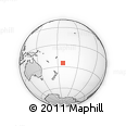 Outline Map of the Area around 25° 2' 21" S, 172° 28' 29" W, rectangular outline