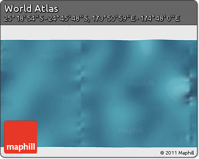 Satellite 3D Map of the Area around 25° 2' 21" S, 174° 19' 29" E