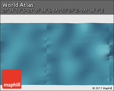 Satellite 3D Map of the Area around 25° 2' 21" S, 174° 19' 29" E