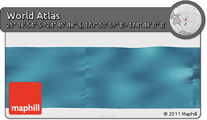 Satellite Panoramic Map of the Area around 25° 2' 21" S, 174° 19' 29" E