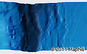 Physical 3D Map of the area around 25° 2' 21" S, 175° 1' 30" W