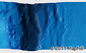 Shaded Relief 3D Map of the area around 25° 2' 21" S, 175° 1' 30" W