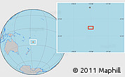 Gray Location Map of the area around 25° 2' 21" S, 175° 1' 30" W