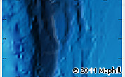 Shaded Relief Map of the area around 25° 2' 21" S, 175° 1' 30" W