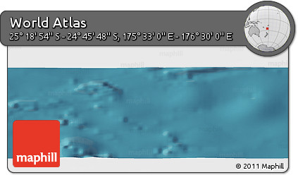 Satellite Panoramic Map of the Area around 25° 2' 21" S, 176° 1' 30" E