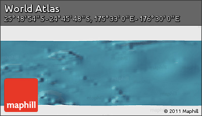 Satellite Panoramic Map of the Area around 25° 2' 21" S, 176° 1' 30" E