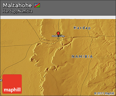 Physical 3D Map of Maltahöhe