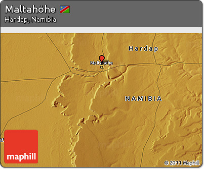 Physical 3D Map of Maltahöhe