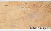 Satellite 3D Map of the area around 25° 2' 21" S, 24° 43' 30" E