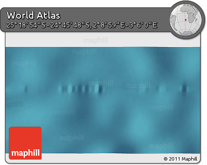 Satellite 3D Map of the Area around 25° 2' 21" S, 2° 37' 30" E