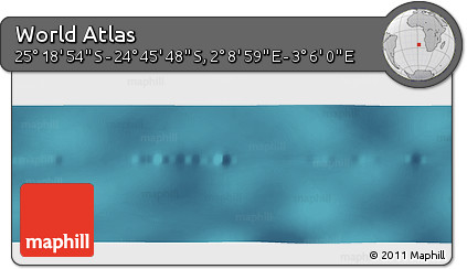 Satellite Panoramic Map of the Area around 25° 2' 21" S, 2° 37' 30" E